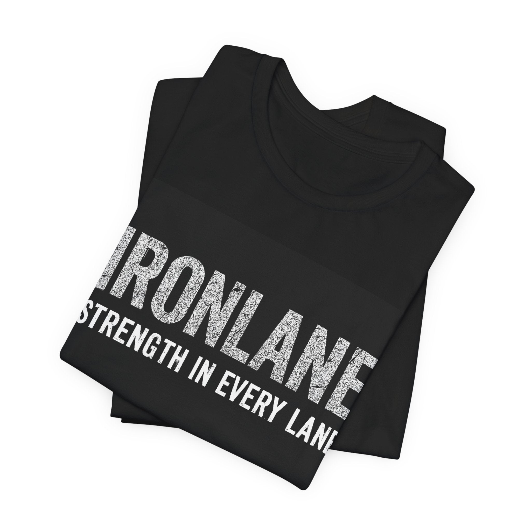 IronLane T‑Shirt — "Strength In Every Lane" Gym Fitness Tee