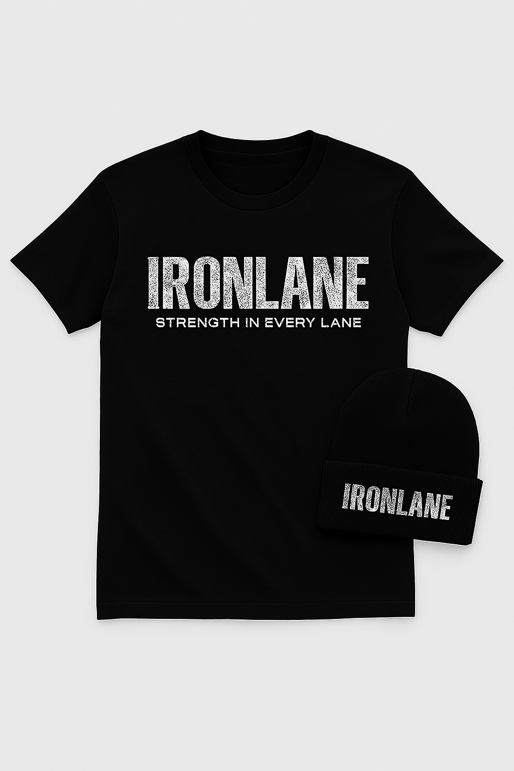 🔥 IRONLANE Starter Pack — Tee + Beanie