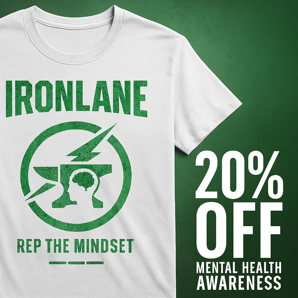 🧠 IRONLANE Mental Health Awareness Tee