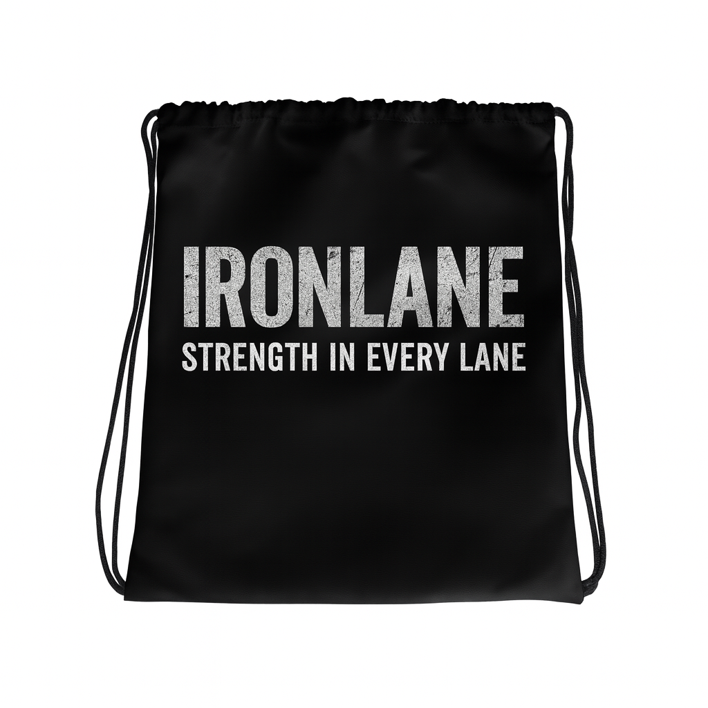 IRONLANE Drawstring Bag – Strength in Every Lane
